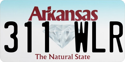 AR license plate 311WLR
