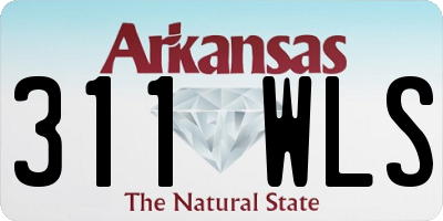 AR license plate 311WLS