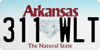 AR license plate 311WLT