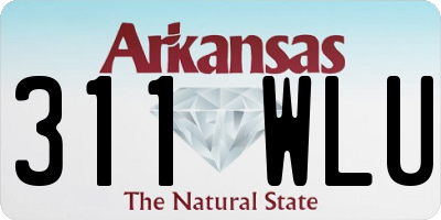 AR license plate 311WLU