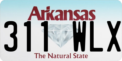 AR license plate 311WLX