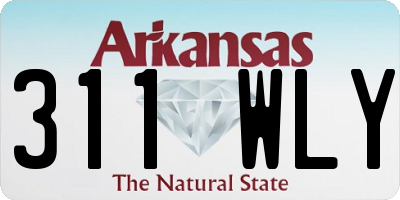 AR license plate 311WLY