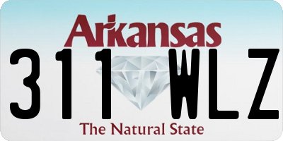 AR license plate 311WLZ