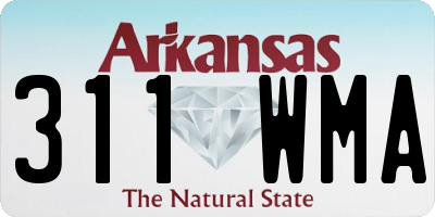 AR license plate 311WMA