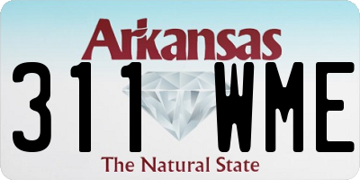 AR license plate 311WME