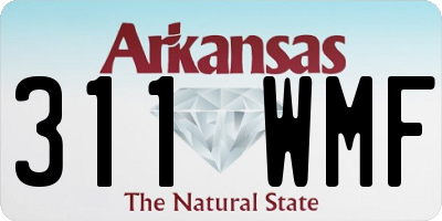 AR license plate 311WMF
