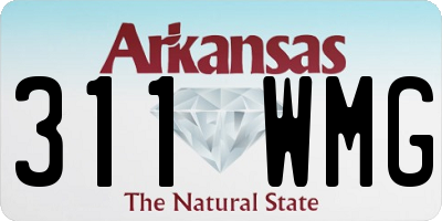 AR license plate 311WMG