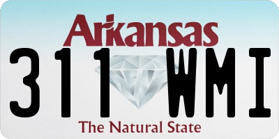 AR license plate 311WMI