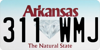 AR license plate 311WMJ