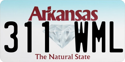 AR license plate 311WML