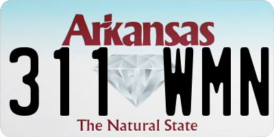 AR license plate 311WMN