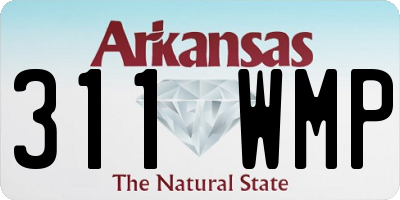 AR license plate 311WMP