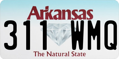 AR license plate 311WMQ