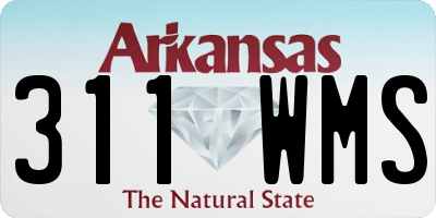 AR license plate 311WMS