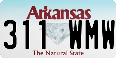 AR license plate 311WMW