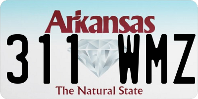 AR license plate 311WMZ