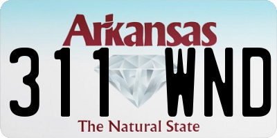 AR license plate 311WND