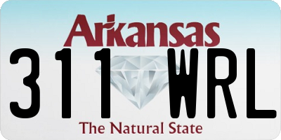 AR license plate 311WRL