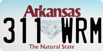 AR license plate 311WRM