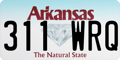 AR license plate 311WRQ