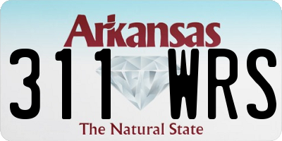 AR license plate 311WRS