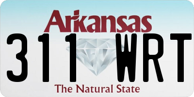 AR license plate 311WRT