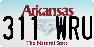 AR license plate 311WRU