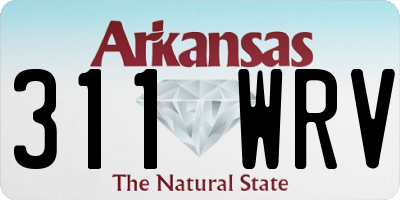 AR license plate 311WRV