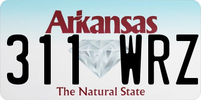 AR license plate 311WRZ