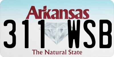 AR license plate 311WSB