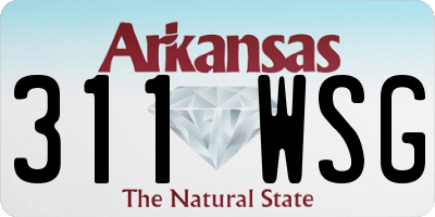 AR license plate 311WSG