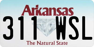 AR license plate 311WSL
