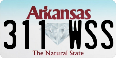 AR license plate 311WSS