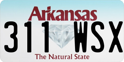 AR license plate 311WSX