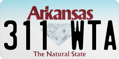 AR license plate 311WTA