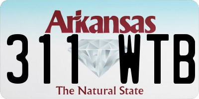 AR license plate 311WTB