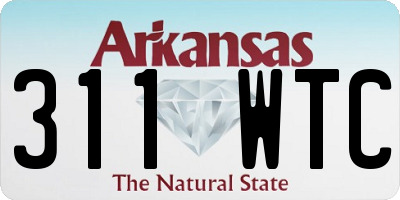 AR license plate 311WTC