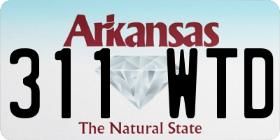 AR license plate 311WTD