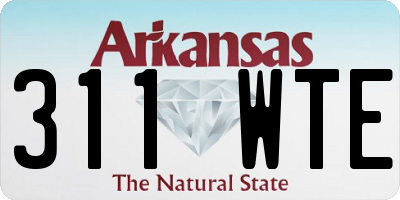 AR license plate 311WTE