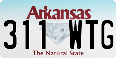 AR license plate 311WTG