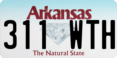 AR license plate 311WTH