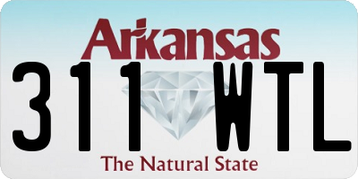 AR license plate 311WTL