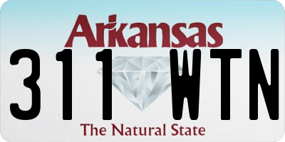 AR license plate 311WTN