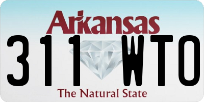 AR license plate 311WTO