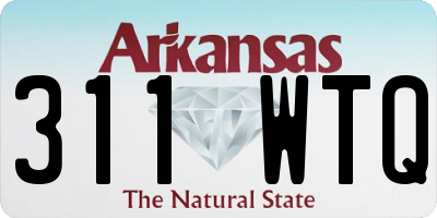 AR license plate 311WTQ