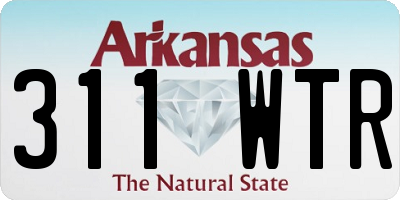 AR license plate 311WTR