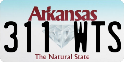 AR license plate 311WTS