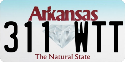 AR license plate 311WTT