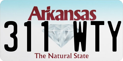 AR license plate 311WTY