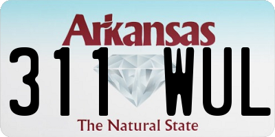 AR license plate 311WUL